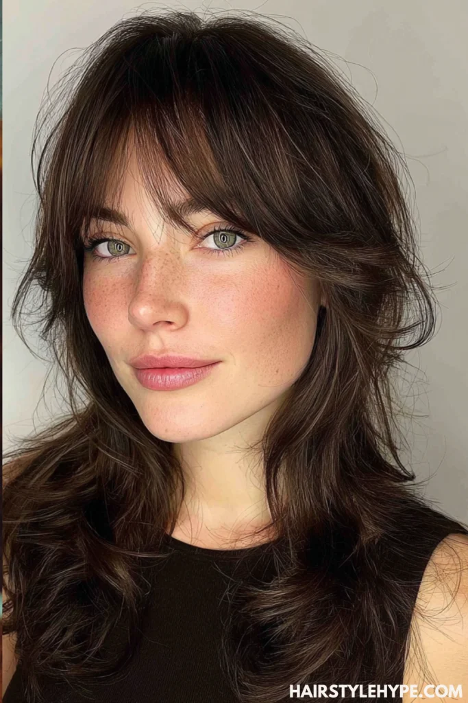 Messy Shag with Micro Bangs