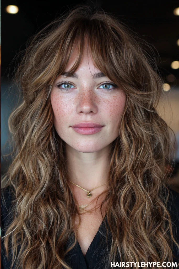 Razor-Cut Shag with Bangs