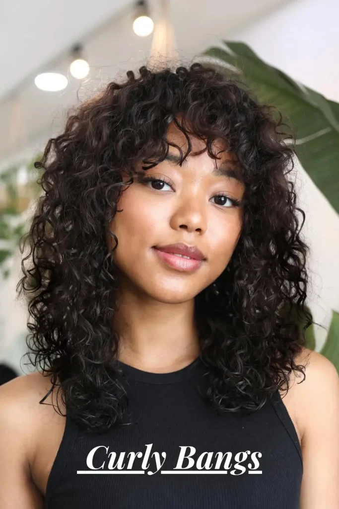  Curly Bangs