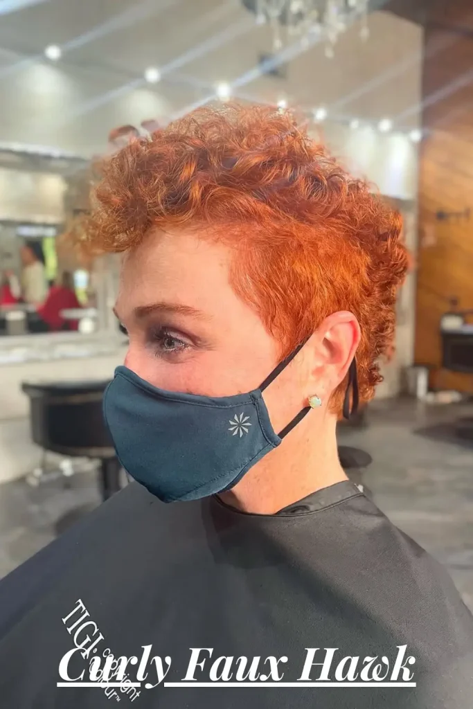 Curly Faux Hawk
