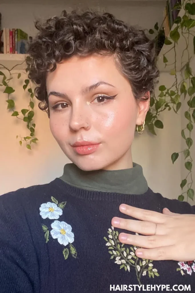 Curly Pixie Cut