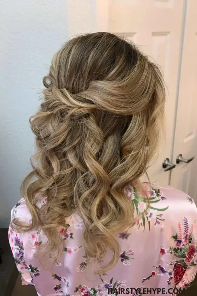 Half-Up Half-Down Curls