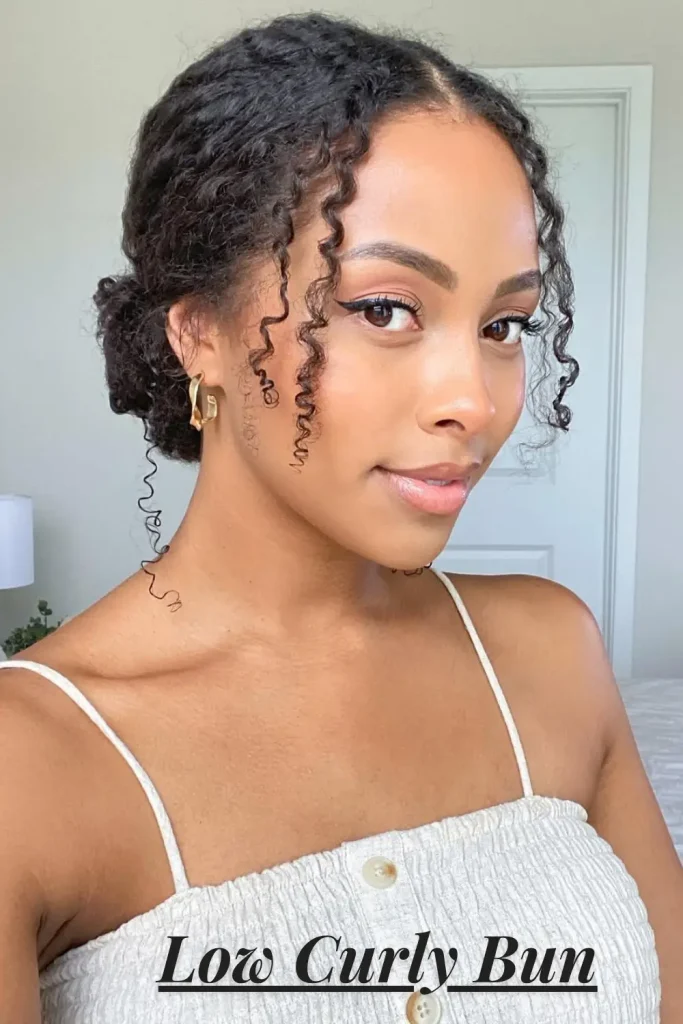 Low Curly Bun