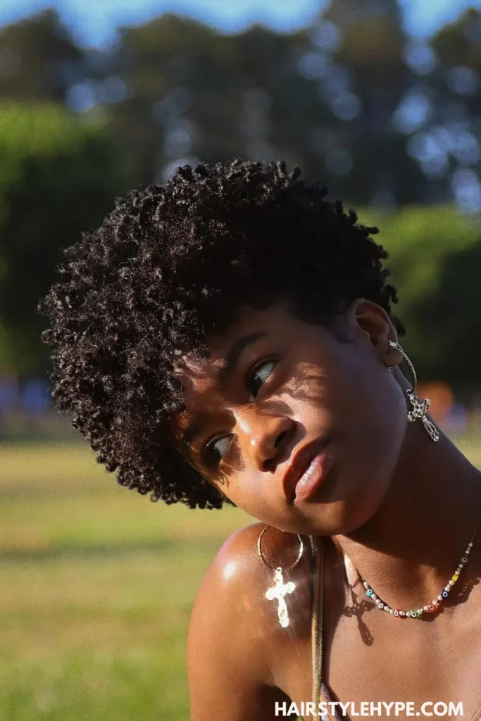 Short Afro Curls