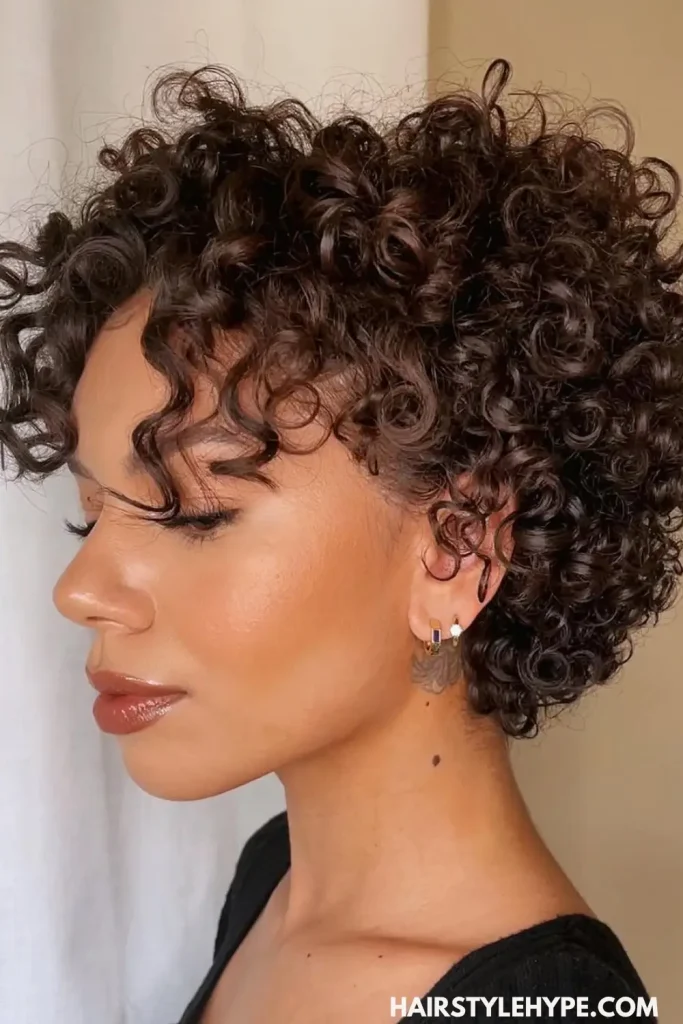 Wash-and-Go Curly Pixie