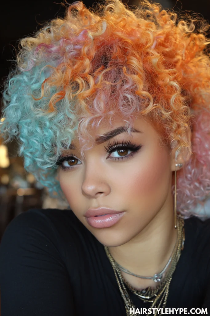 Baddie Curls with Color