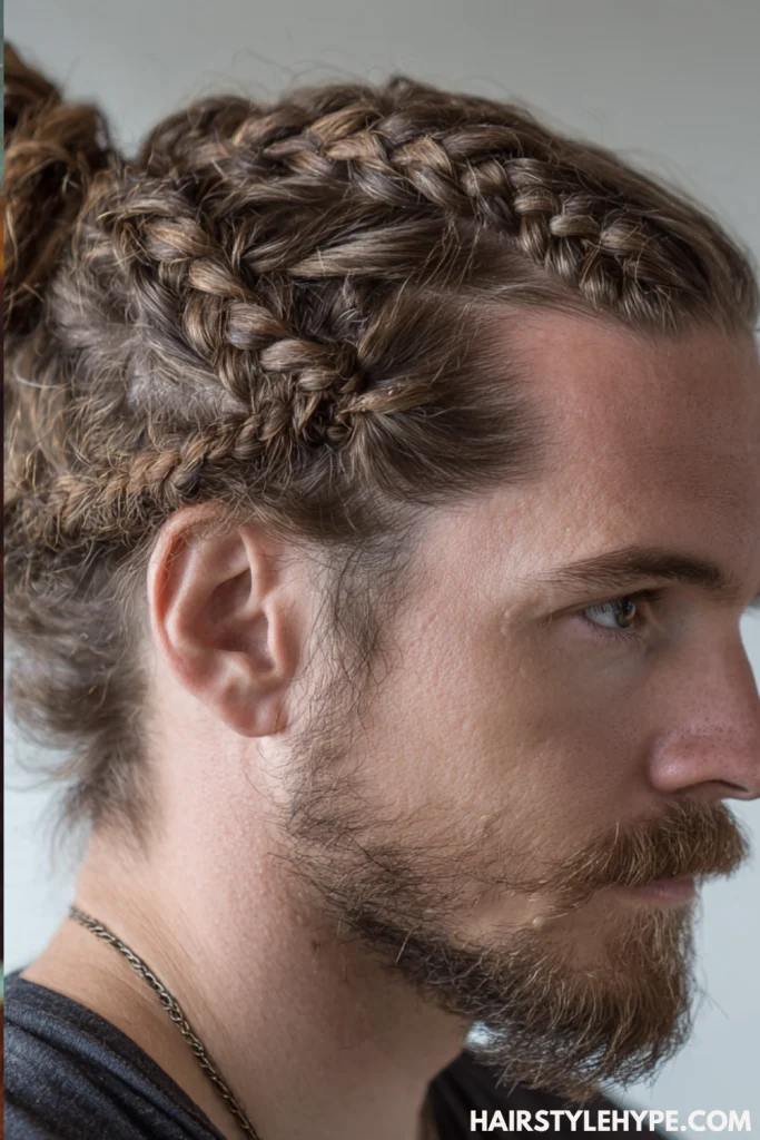 Braided Man Bun
