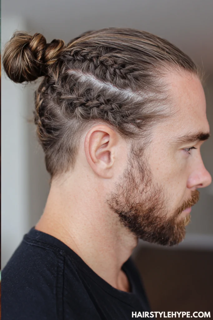 Braided Man Bun