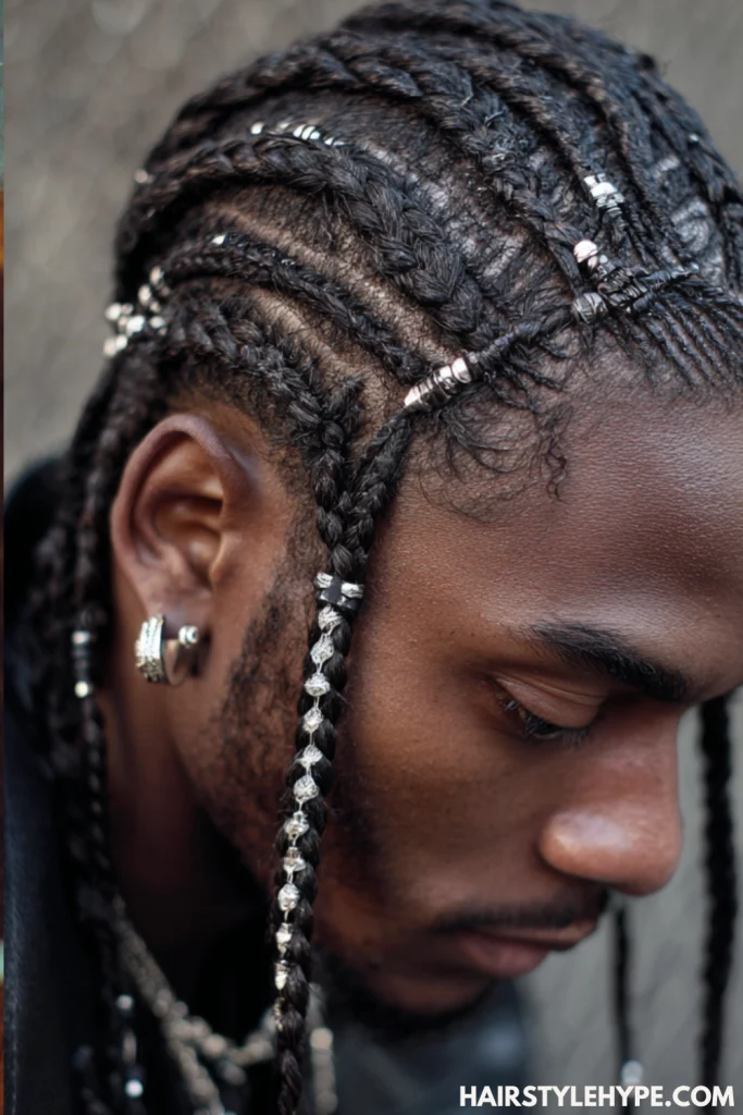 Braids with Beads or Cuffs