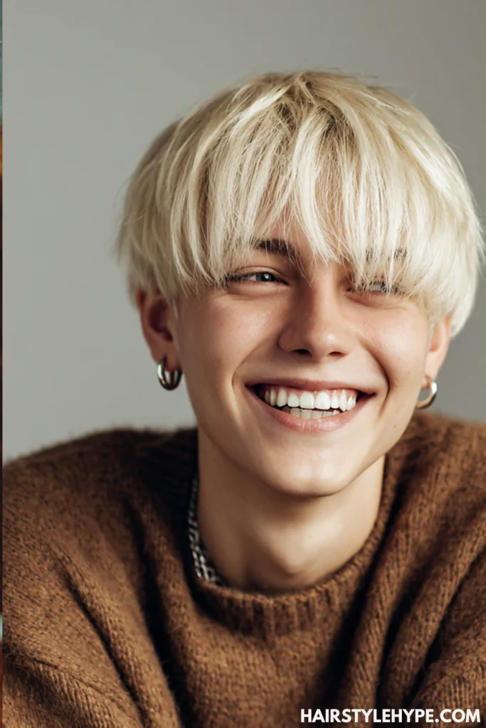 Butter Blonde Bowl Cut