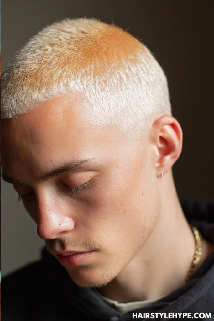 Butter Blonde Buzz Cut