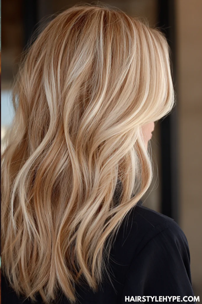 Butter Blonde Highlights with Layers