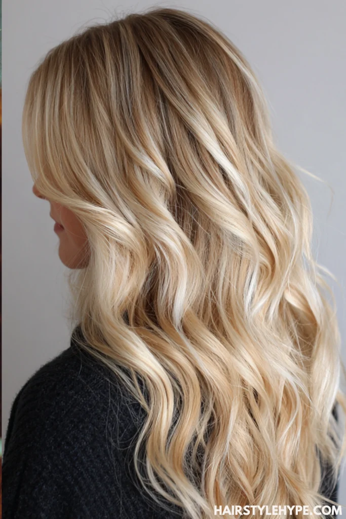 Butter Blonde Highlights with Shadow Root