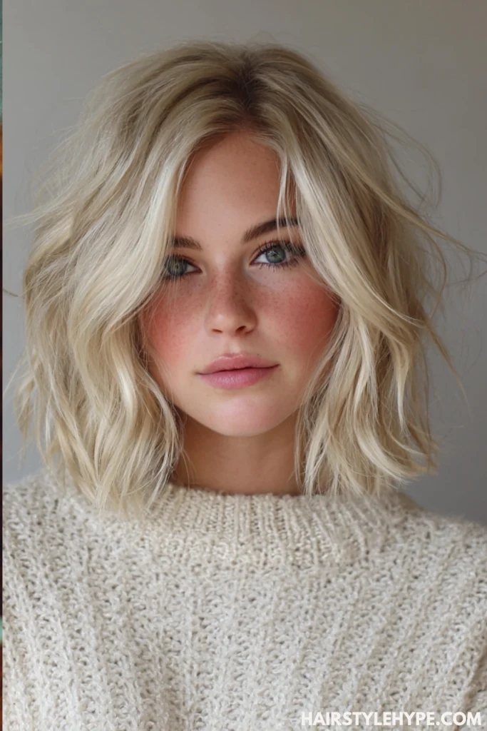Butter Blonde Lob
