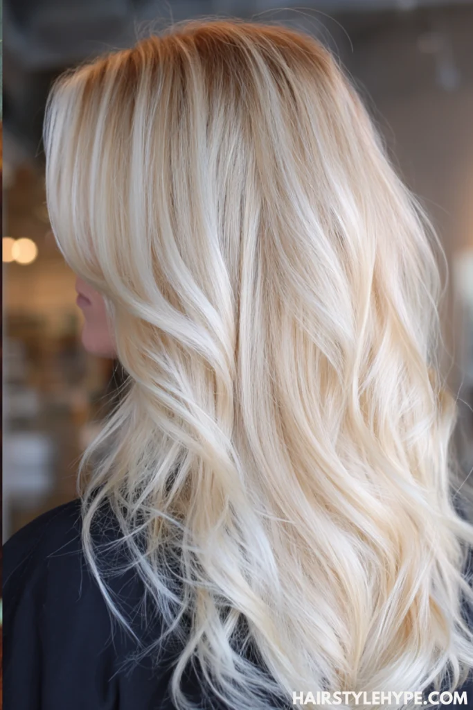 Butter Blonde on Black Hair