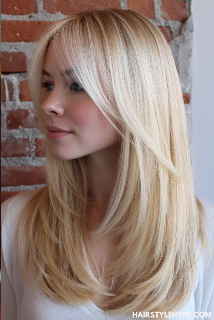 Butter Blonde on Straight Hair