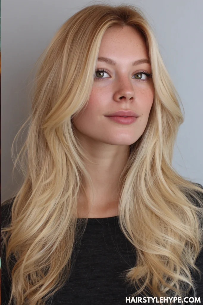 Butter Blonde with Face-Framing Layers