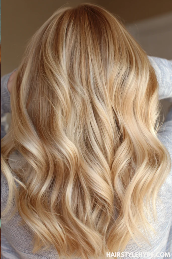 Butter Blonde with Lowlights