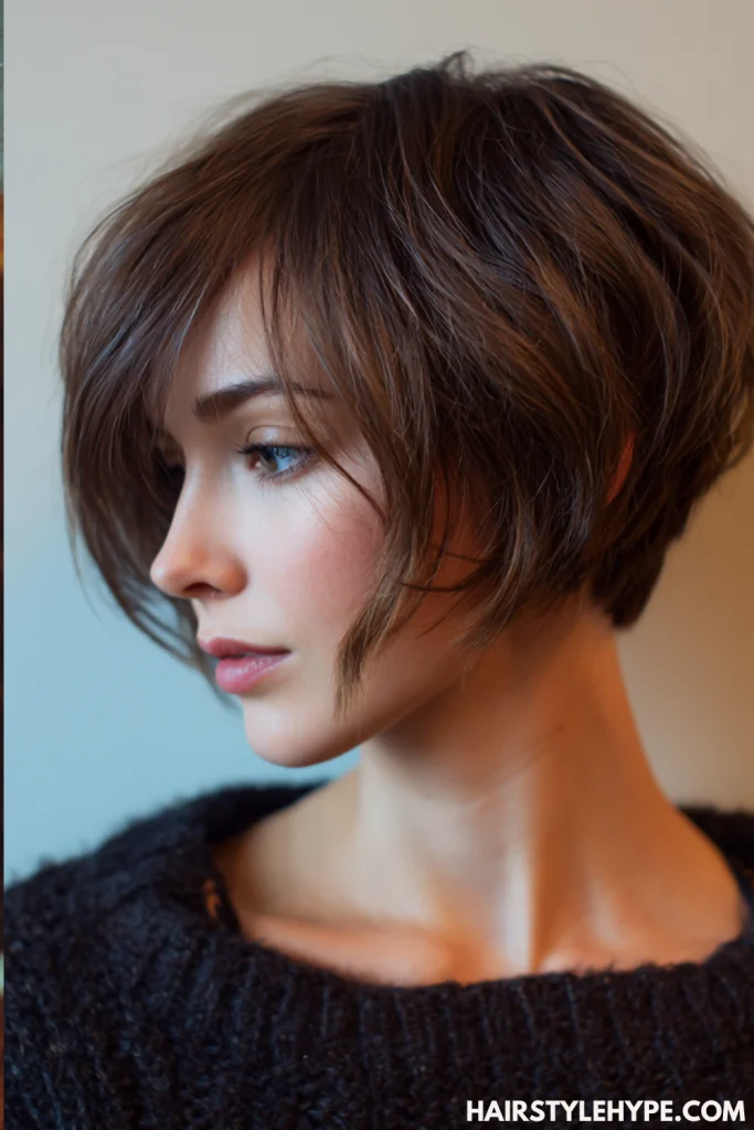 Chin-Length Kitty Cut