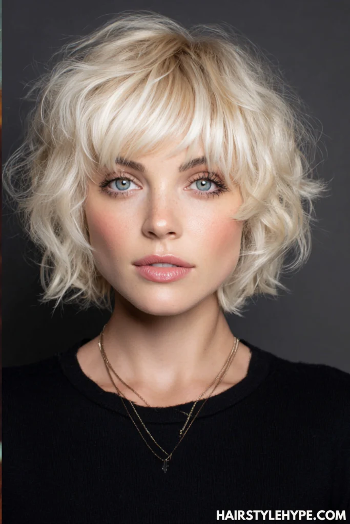 Choppy Butter Blonde Crop