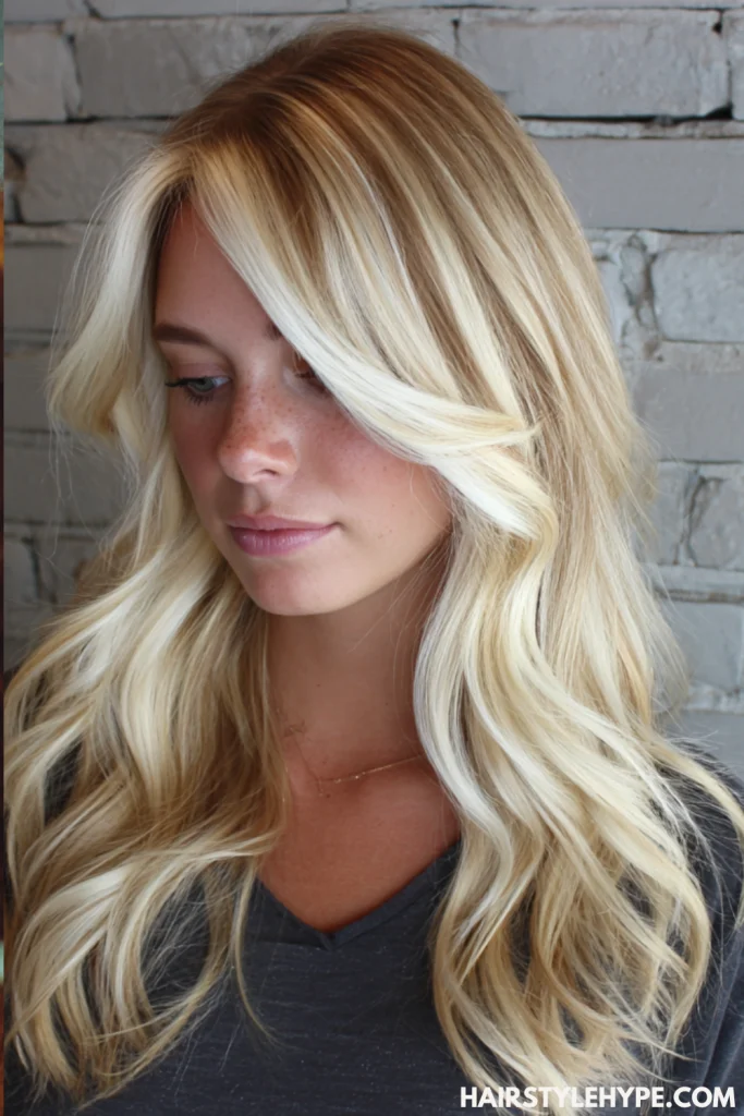 Chunky Butter Blonde Streaks