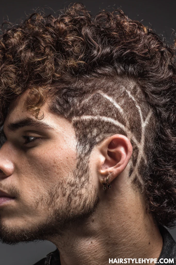 Curls with Line Design