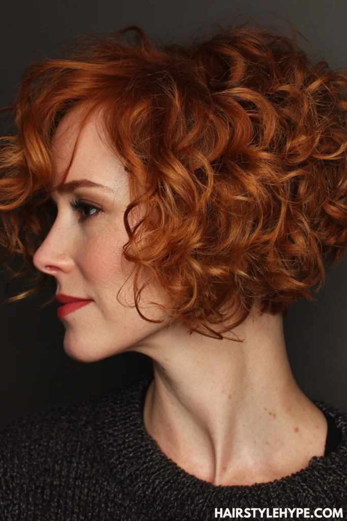 Curly Bob with Undercut