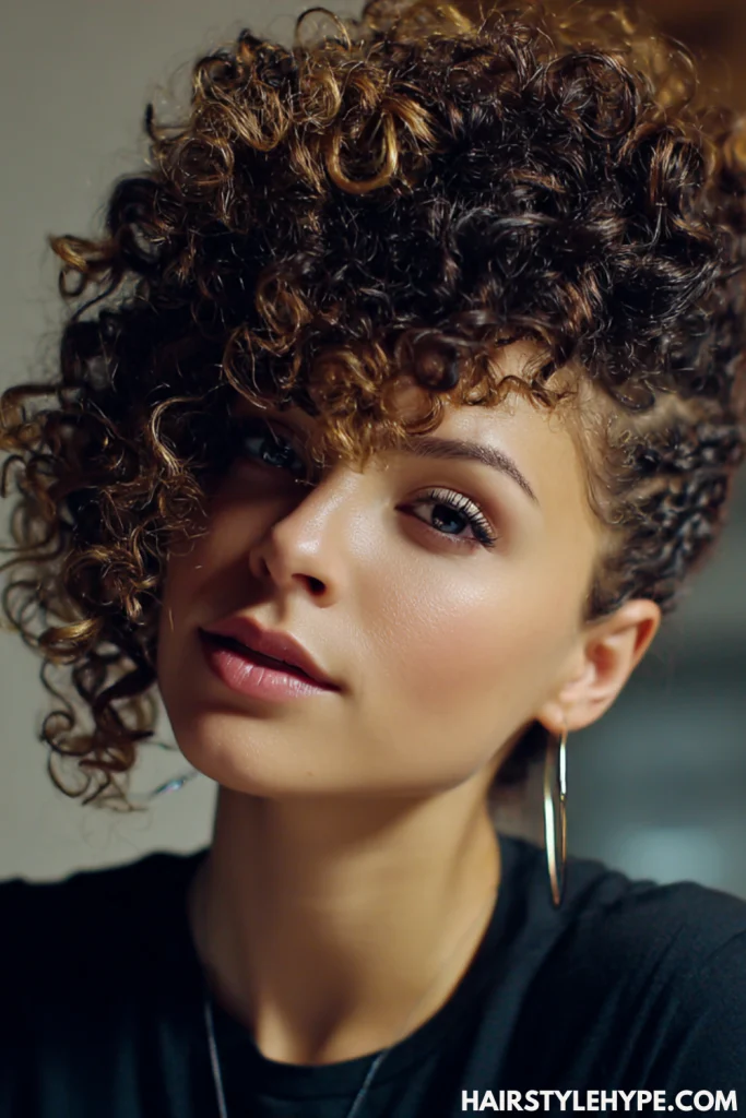 Curly Faux Hawk