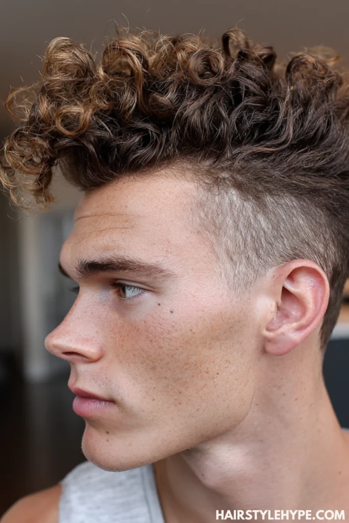 Curly Faux Hawk