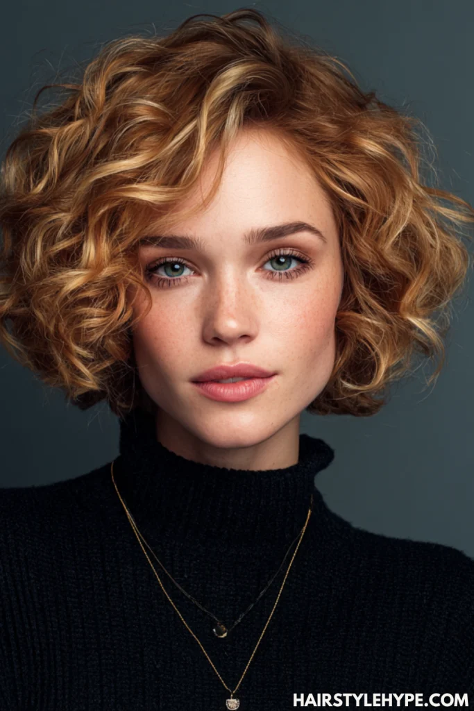 Curly High Puff