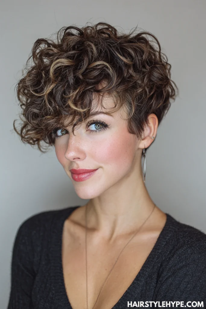 Curly Pixie Cut