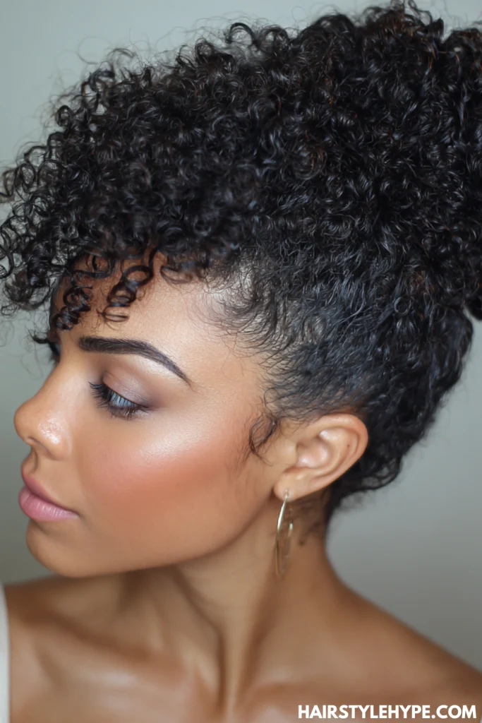 Curly Top Knot