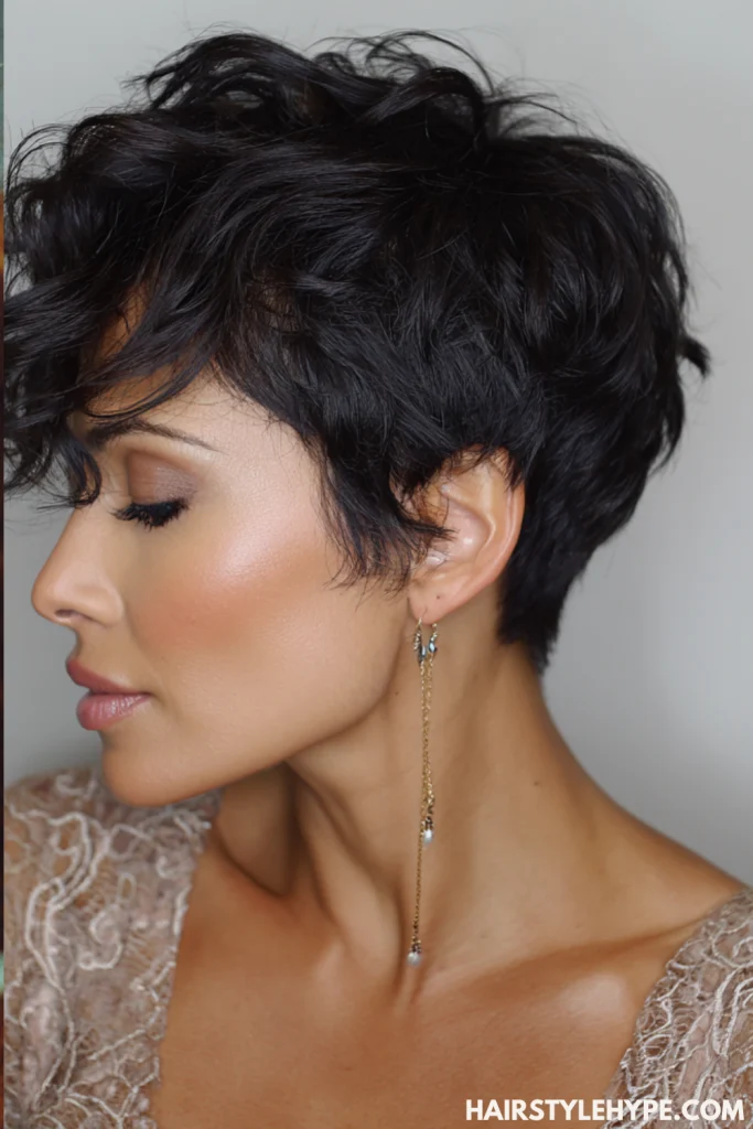 Finger Coil Pixie Cut