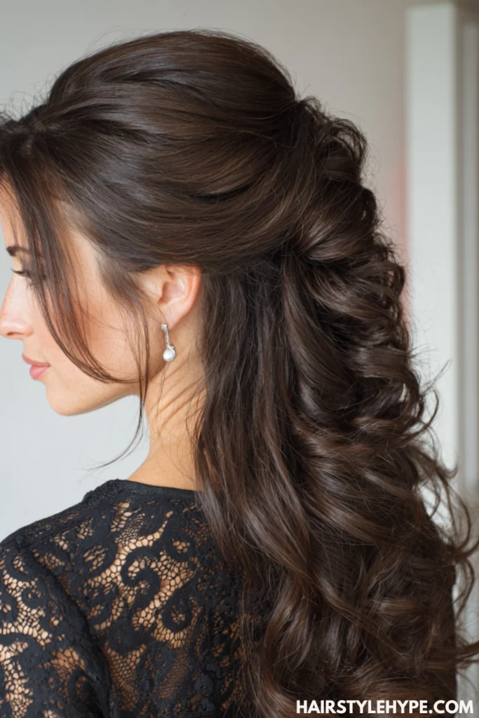 Half-Up Half-Down with Volume