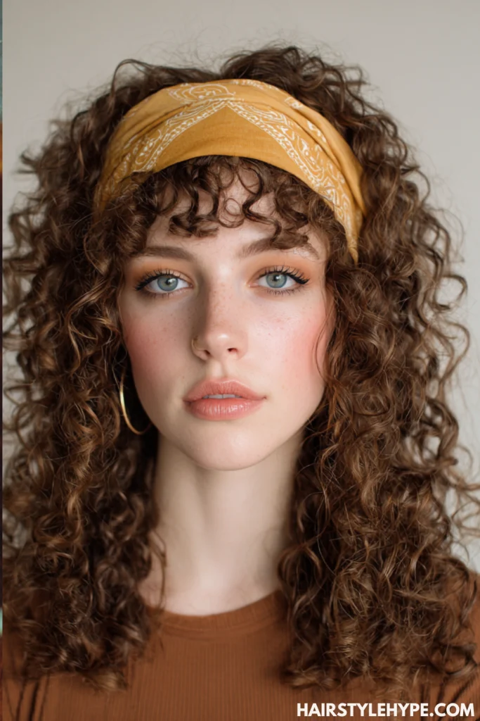 Headband Curly Wig