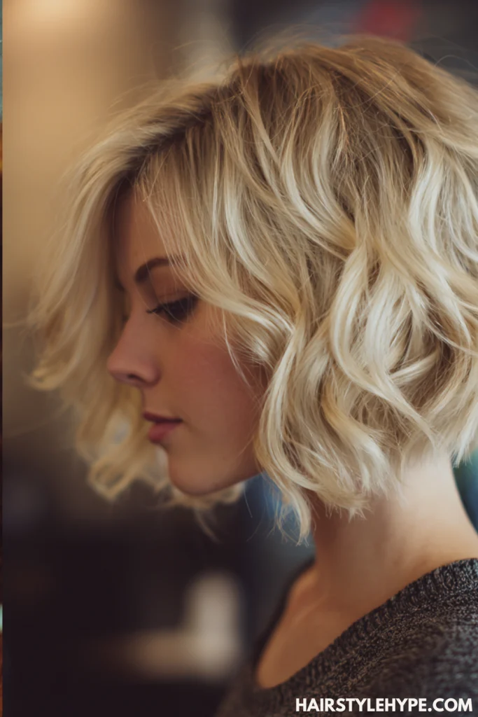 Inverted Butter Blonde Bob