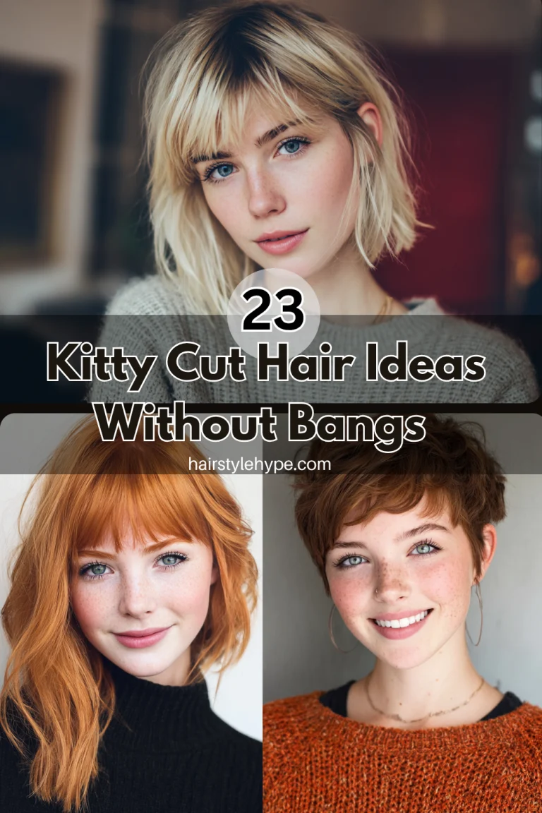 Kitty Cut Hair Ideas Without Bangs