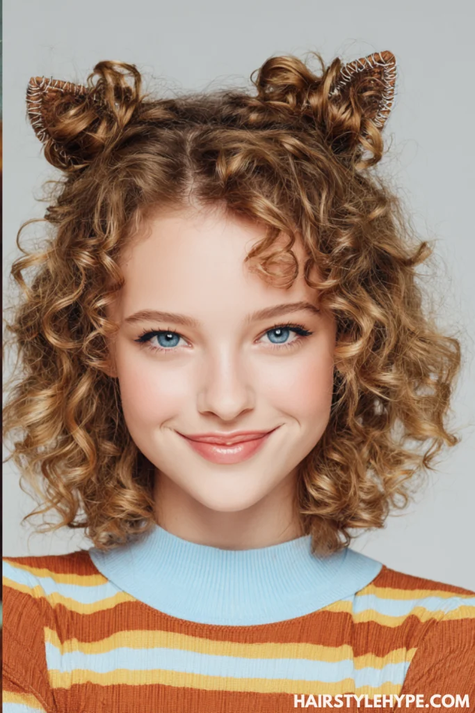 Kitty Cut on Coily Hair