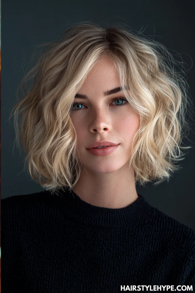 Kitty Cut on Natural Waves