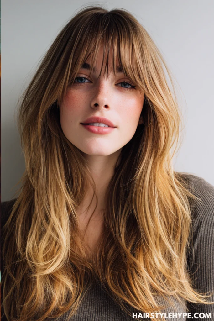 Kitty Cut with Curtain Bangs