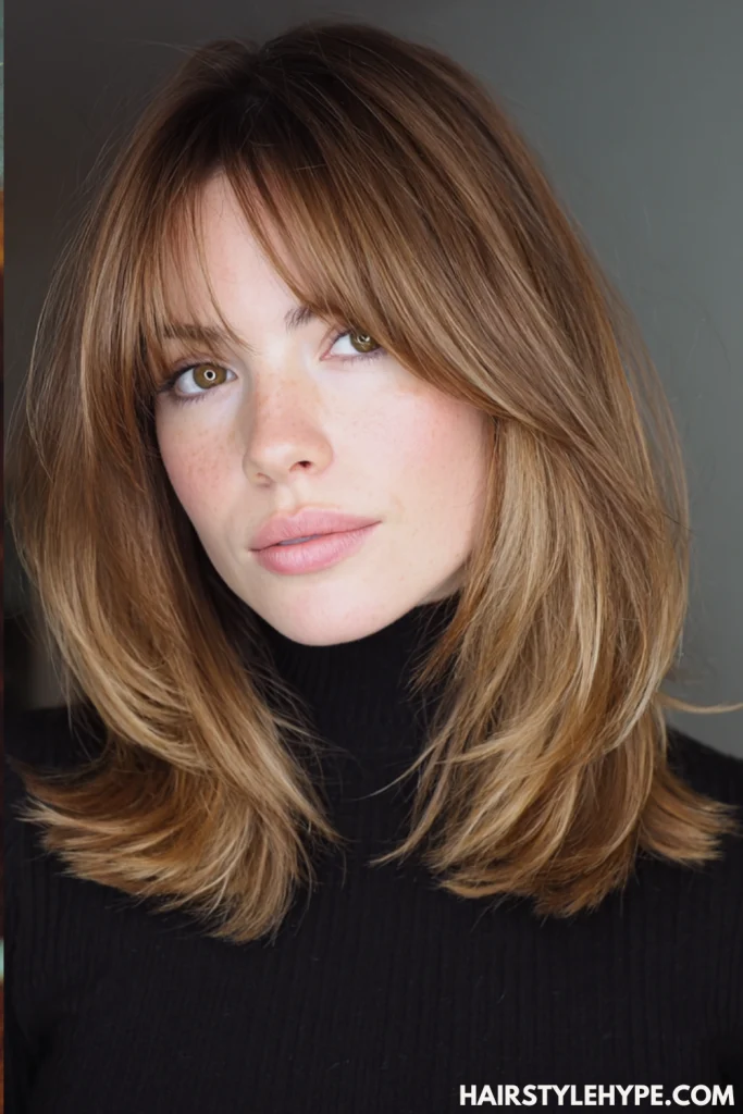 Kitty Cut with Side-Part Styling