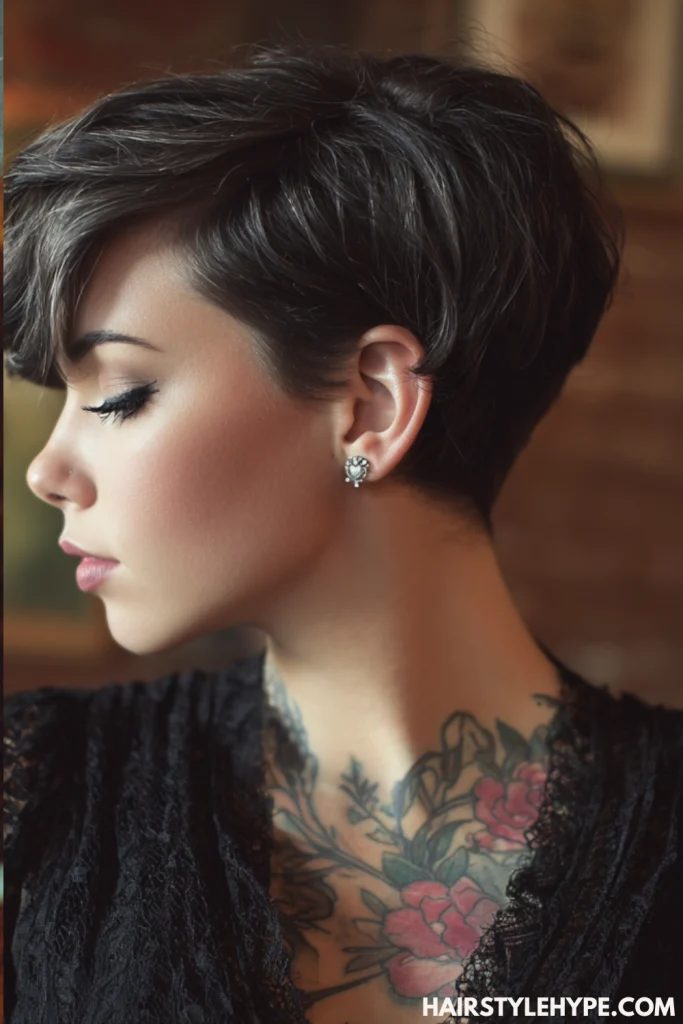 Kitty Cut with Tapered Nape