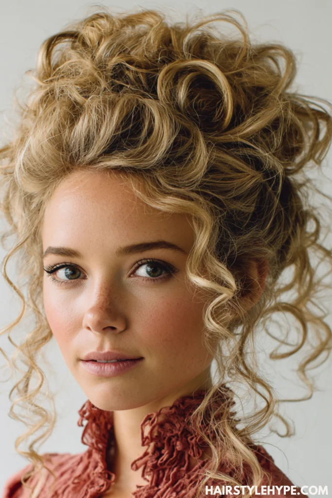 Long Curly Updo