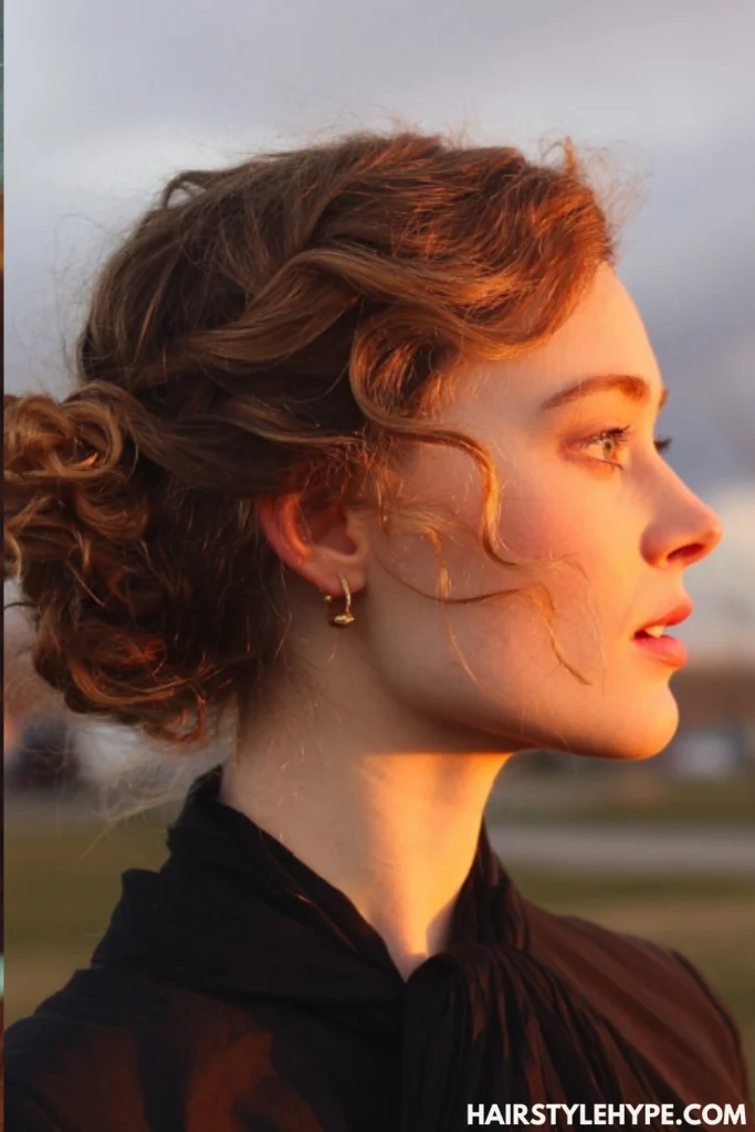 Low Curly Bun