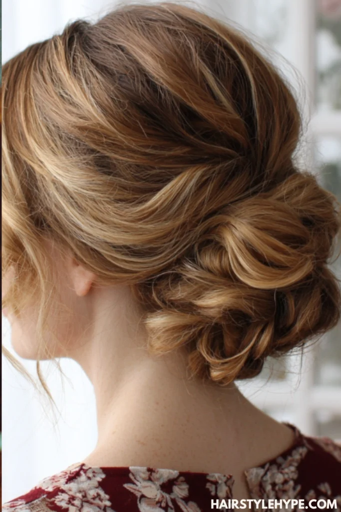 Low Curly Bun