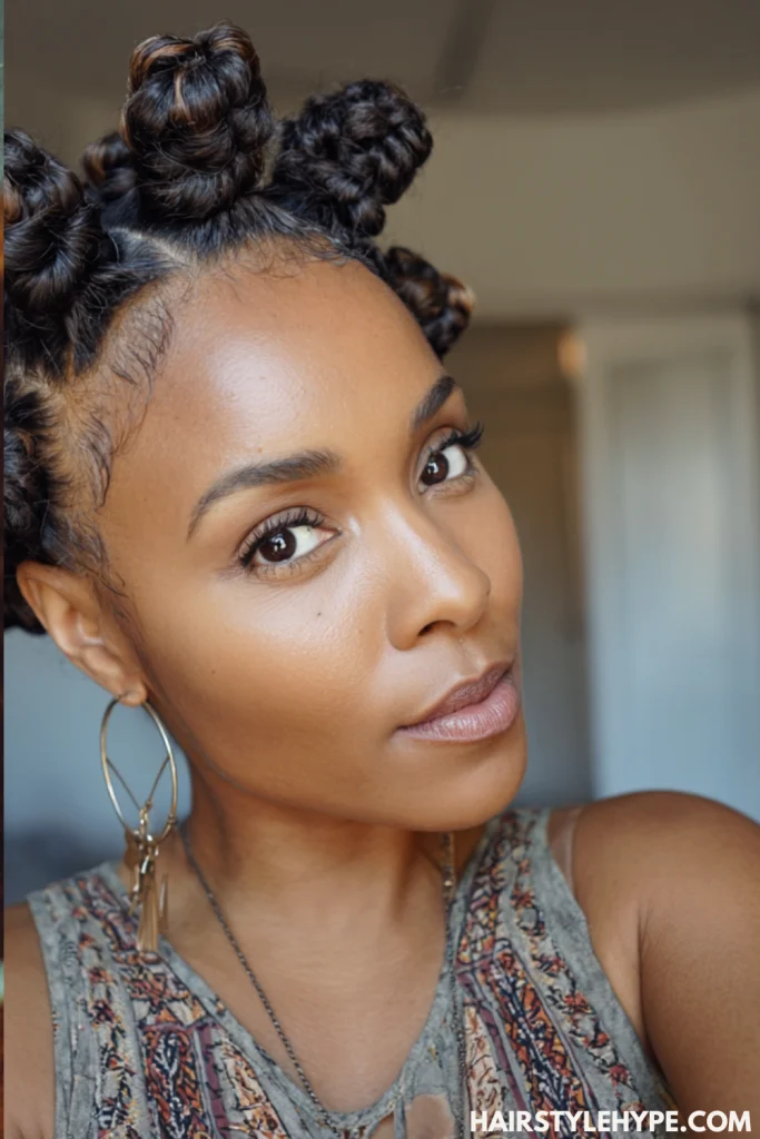 Mini Bantu Knots