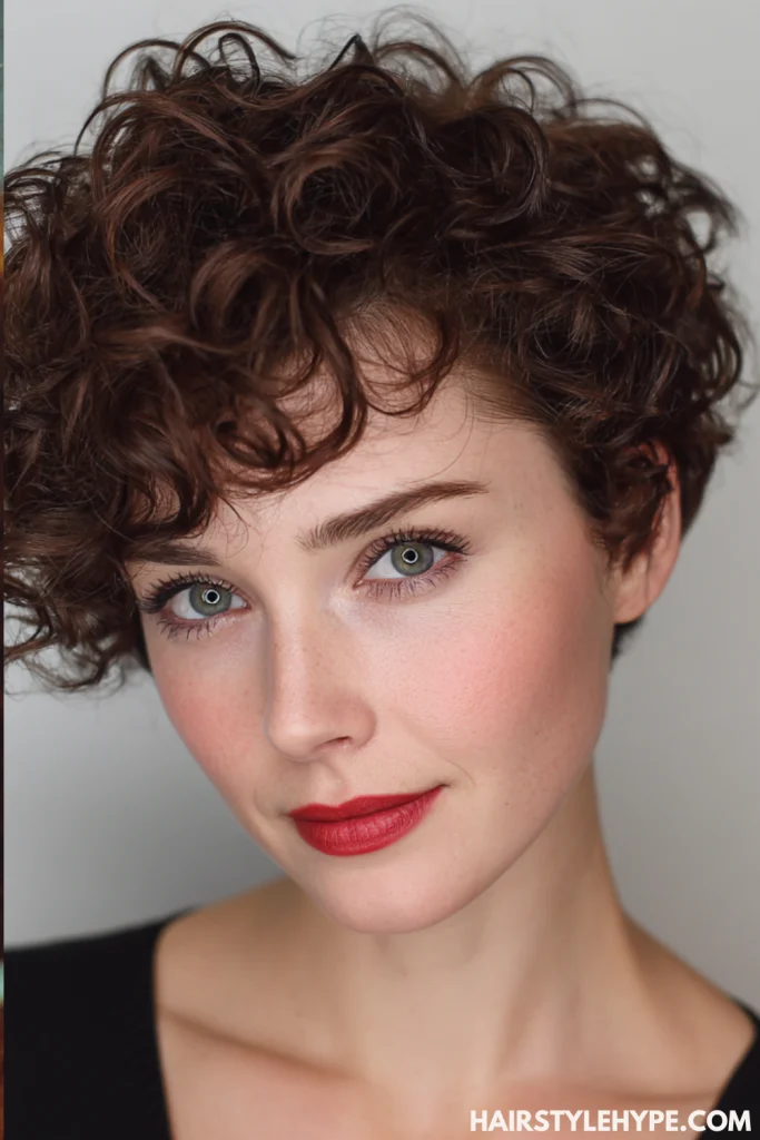 Pixie Cut with Defined Ringlets