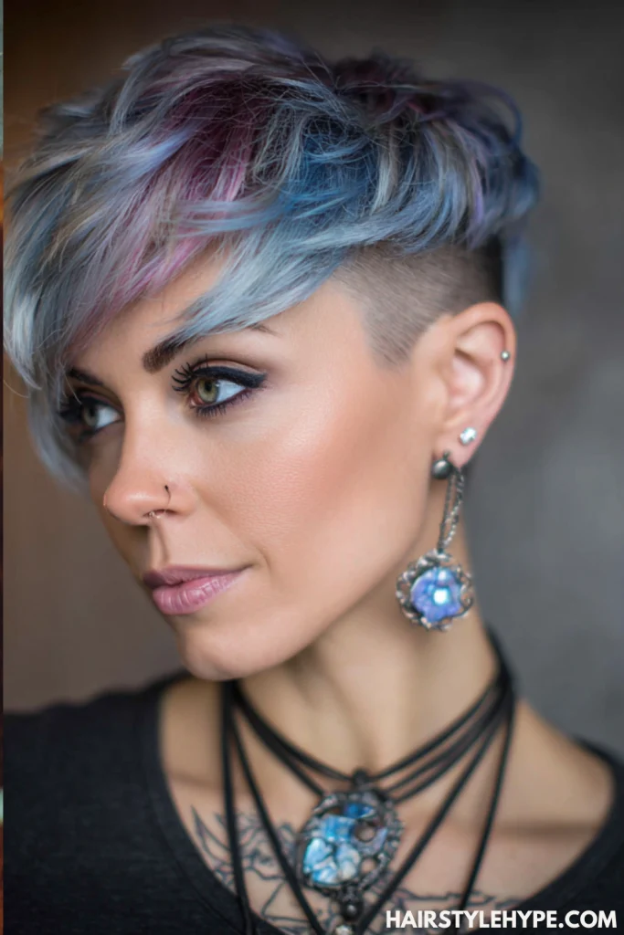 Pixie with Shaved Sides