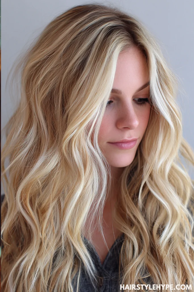 Rooted Butter Blonde Highlights
