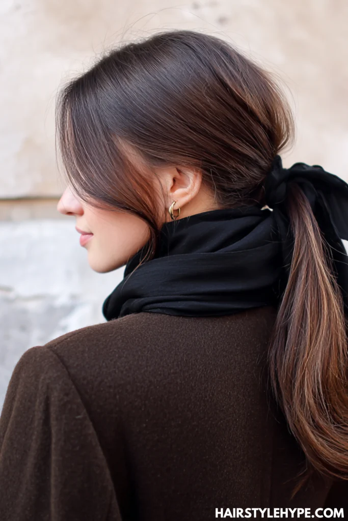 Scarf Wrap Ponytail